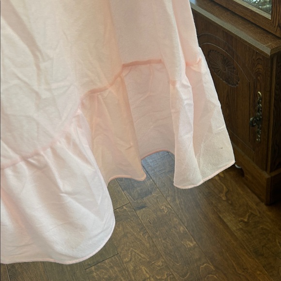 Vintage Night Time Creations Pink Ruffled Flannel Long Nightgown - Picture 14 of 15